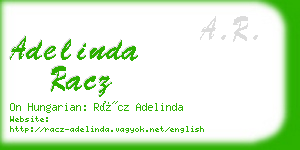 adelinda racz business card